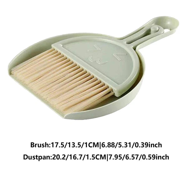 1Set Mini Hand Cleaning Broom And Dustpan Set Small Dust Pans With Brush