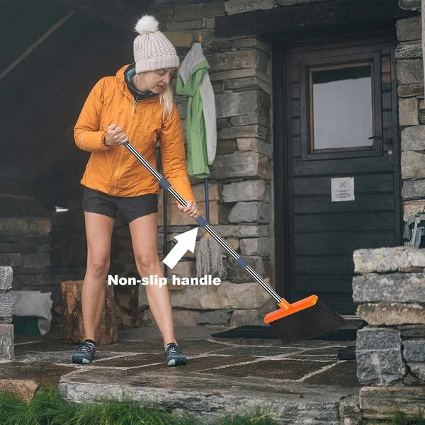 Self-Cleaning Broom & Dustpan Set – Adjustable, Eco-Friendly Cleaning Solution