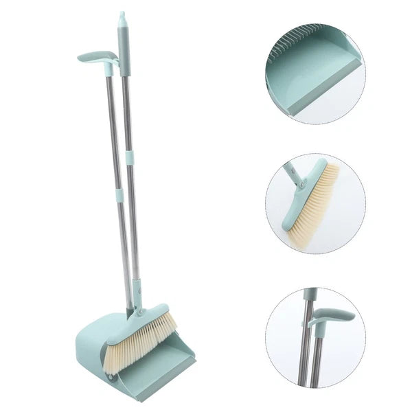 Broom Dustpan Set with Office Household Cleaning Supplies Kit Dorm
