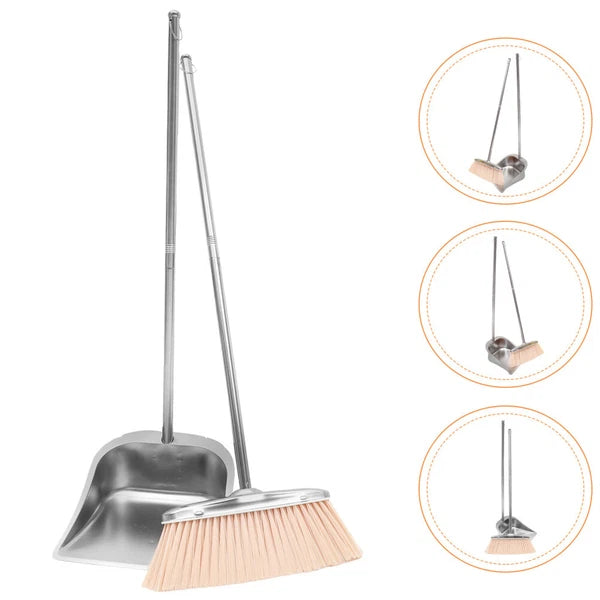 Broom Garbage Set Office Cleaning Supplies Brooms with Dustpans