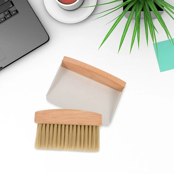Cleaning Brush Dustpan Desktop Kit Child Office Broom Set Mini and