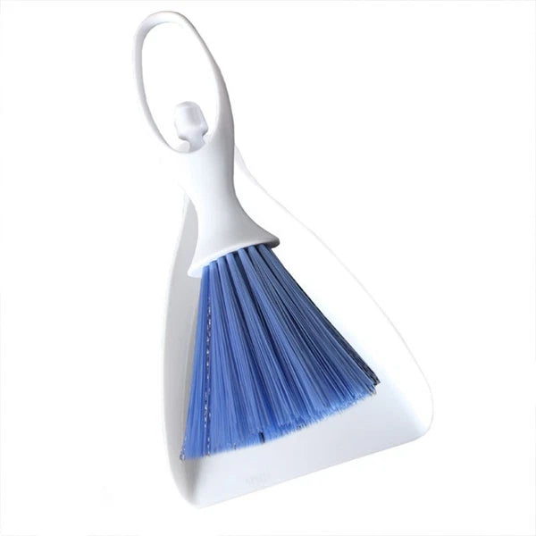 2 Sets Desktop Broom Portable Dustpan Brush Cleaner Cleaning Utensils