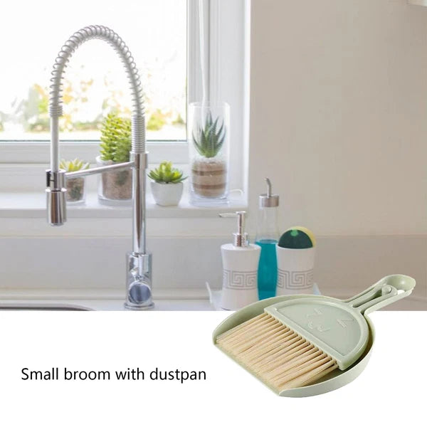 Mini Hand Broom and Dustpan Set Small Dust Pans with Brush Set