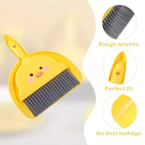 Mini Dustpan and Brush Set，Small Hand Brush and Dust Pan, Portable Cleaning