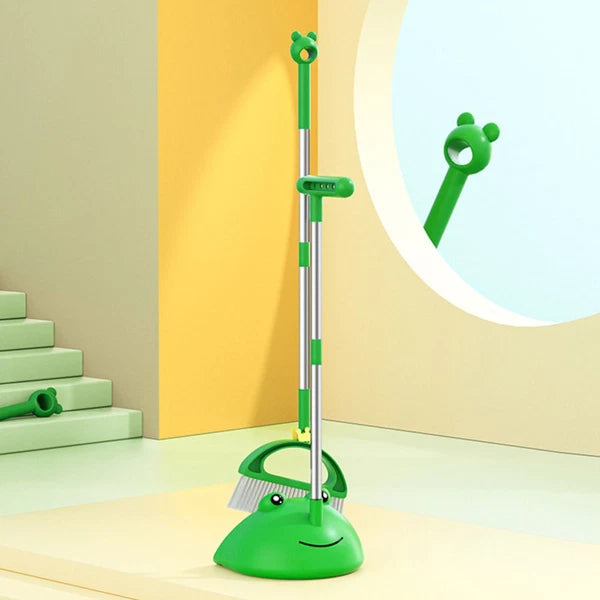 Children's Broom Set Toddler Student Household Sweeper Dustpan Brush