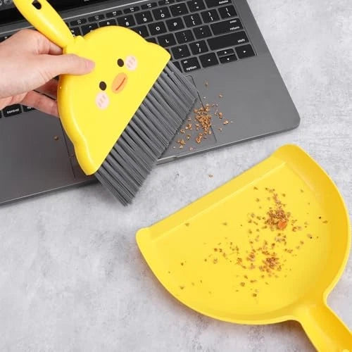 Mini Dustpan and Brush Set，Small Hand Brush and Dust Pan, Portable Cleaning