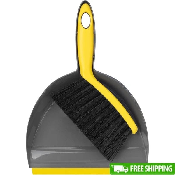 Mini Dustpan & Broom Set Handheld Cleaning Brush Combo Home Office Pet Care New