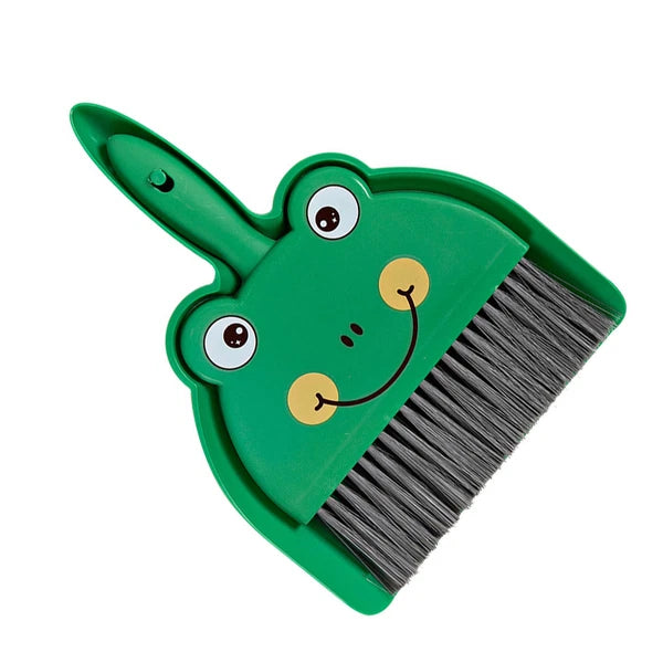 Dustpan and Brush Set Cartoon Mini Portable Cleaning Broom