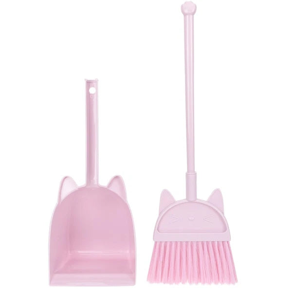 Children's Broom Set Kids Sweeping Brush Toy Cleaning Kit Dust Pan for