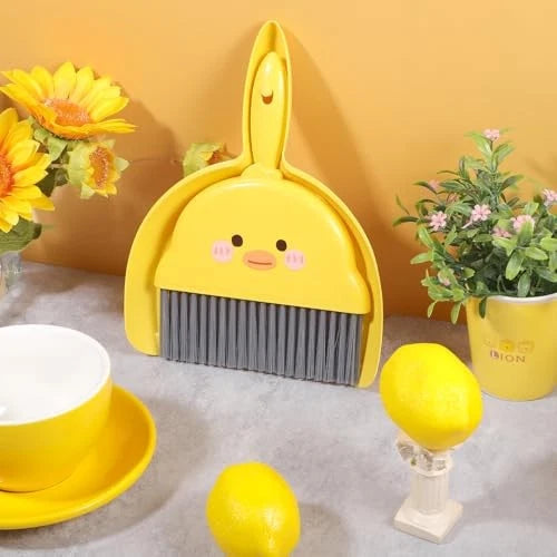 Mini Dustpan and Brush Set，Small Hand Brush and Dust Pan, Portable Cleaning
