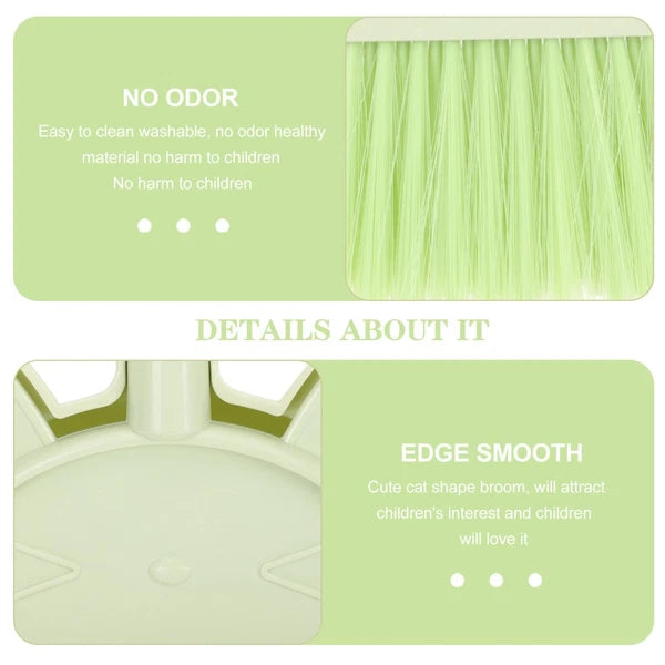 Children's Broom Set Cleaning Kids Childs Dustpan Brush Toddler Small Classroom