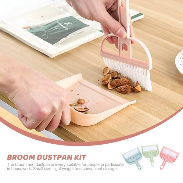 6 Sets Cleaning Artifact Set Small Broom And Dustpan Mini Broom-