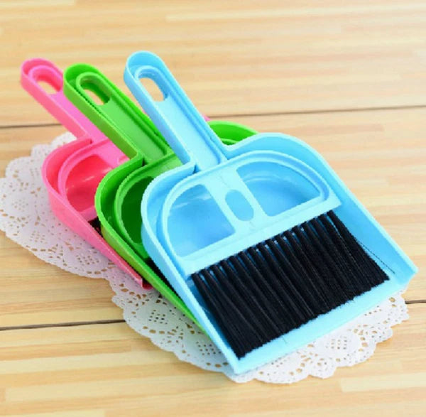 10pcs Desktop cleaning brush computer keyboard brush Mini broom dustpan set
