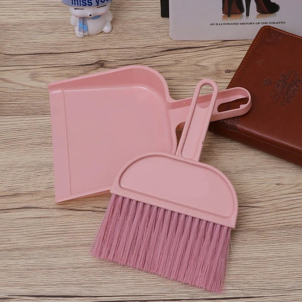 Mini Broom Dustpan Set Hand Whisk Pet Hair Removal Kitchen Gadgets