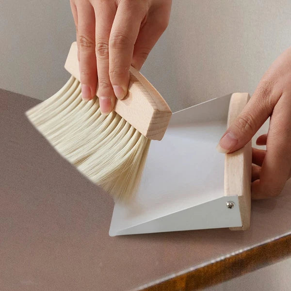 Cleaning Brush Dustpan Desktop Kit Child Office Broom Set Mini and