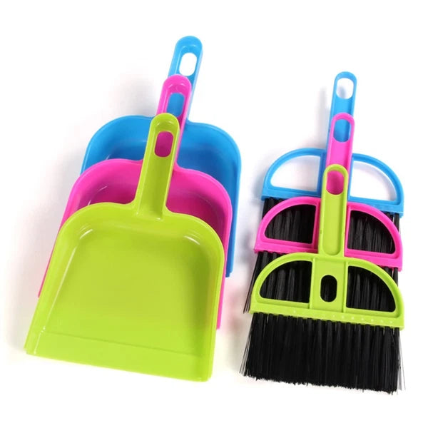 6 Sets Handy Broom Dustpan Computer Cleaner Kit Mini for Desktop Cleaning