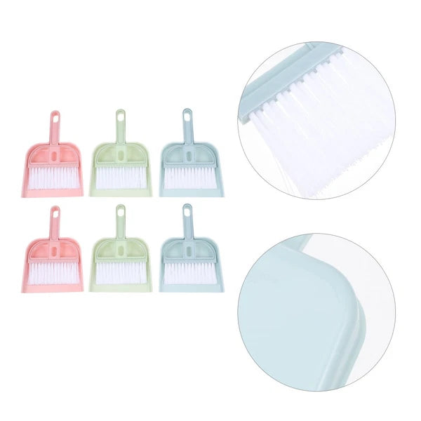 6 Sets Cleaning Artifact Set Broom With Shovel Small Dustpan-