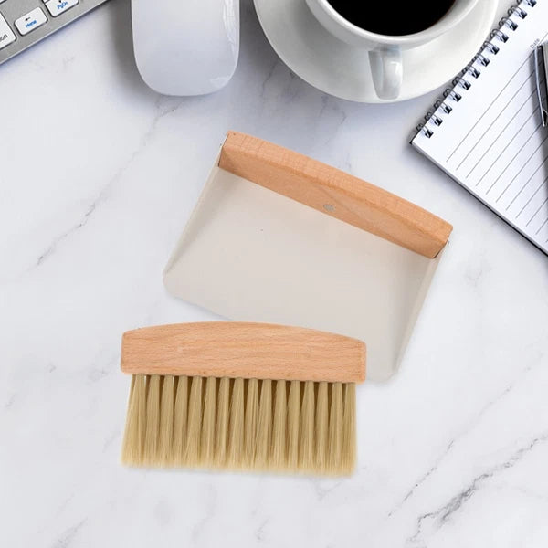 Cleaning Brush Dustpan Desktop Kit Child Office Broom Set Mini and