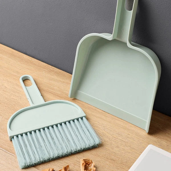 Desktop Broom Set Child Car Detailing Brush Dust Pan with Handle