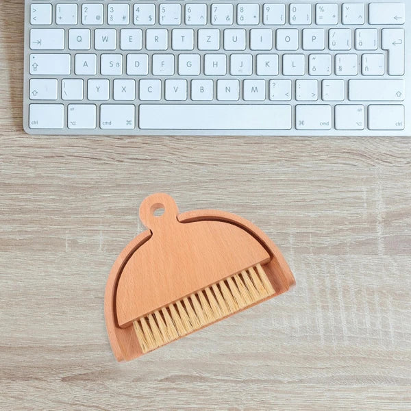 Mini Whisk Broom Desktop Cleaning Brush Set Dad Toddler Hand Dustpan Portable
