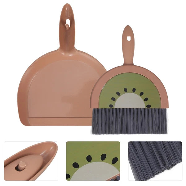 Mini Broom Set Desktop Dust Cleaner Small Dustpan Child Travel with