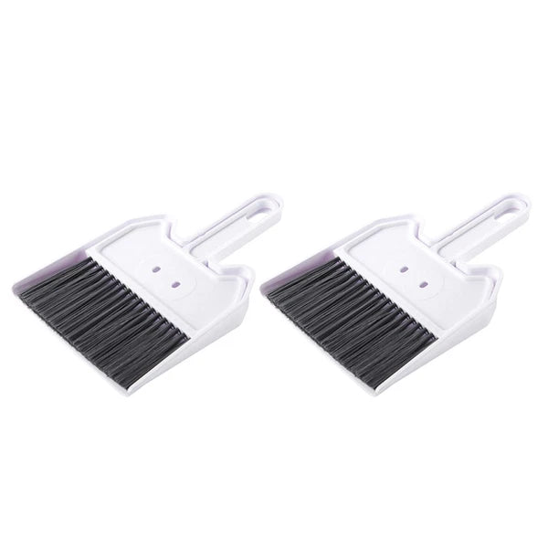 2 Sets Keyboard Cleaning Brush Child Desk Supplies Mini Broom with Dustpan