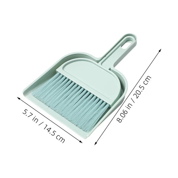 Desktop Broom Set Child Car Detailing Brush Dust Pan with Handle