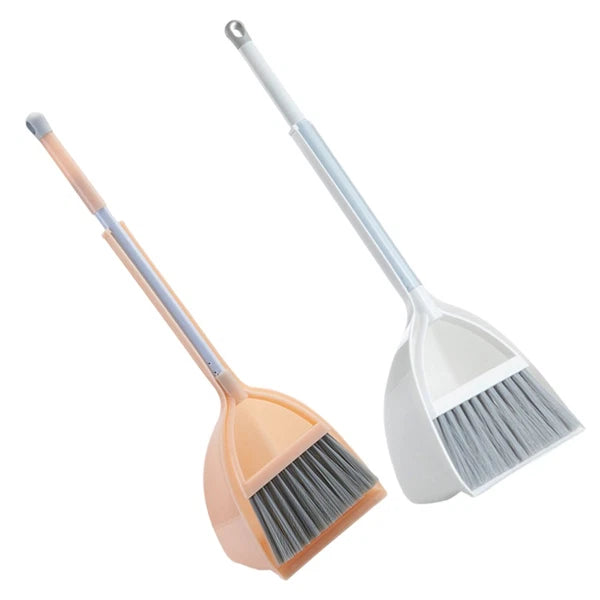 4 Pcs Small Broom and Dustpan Set Child Kids Housekeeping Cleaning Supplies for