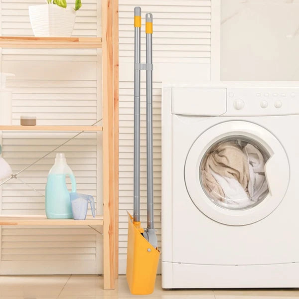 SONCAL Broom and Dustpan Set with Long Handle 52" Standing Broom and Dust Pan...