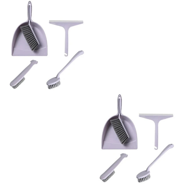 2 Pack Broom Dustpan Child Mini Table Brush Small Cleaning for Desk