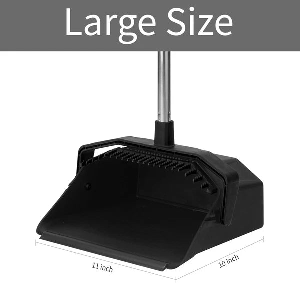 Effortless 51-Inch Broom and Large Dustpan Set – Perfect for High-Traffic Areas