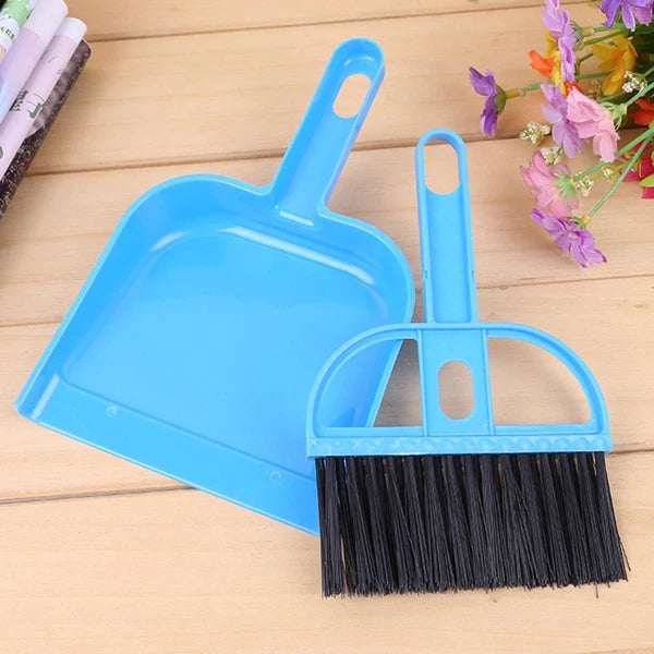 6 Sets Keyboard Cleaner Kit Mini Broom with Dust Pan Small Cleaning Brush