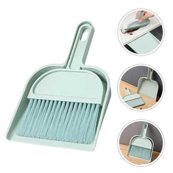 Desktop Broom Set Child Car Detailing Brush Dust Pan with Handle