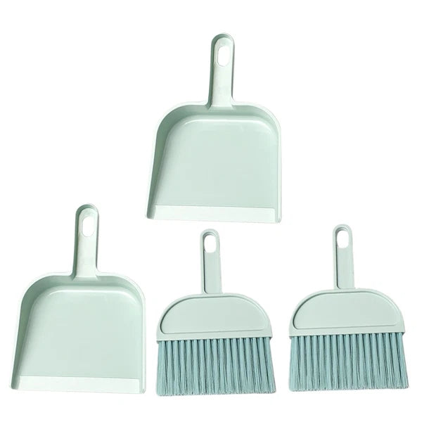 Desktop Broom Set Child Car Detailing Brush Dust Pan with Handle