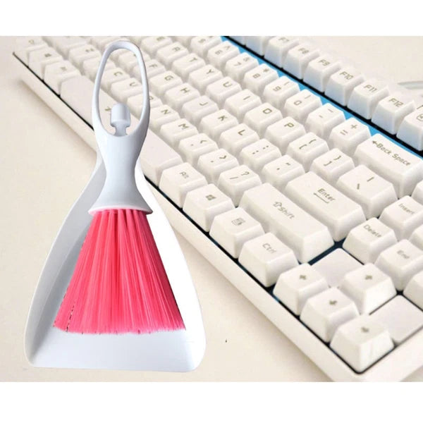 2 Sets Desktop Broom Counter Dustpan Brush Cleaning Tools Utensils