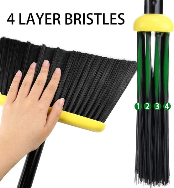 Broom and Dustpan Set,IndoorBroom with Dust pan Combo Set for Home,Angle Kitchen
