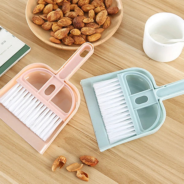 6 Sets Cleaning Artifact Set Broom With Shovel Small Dustpan-