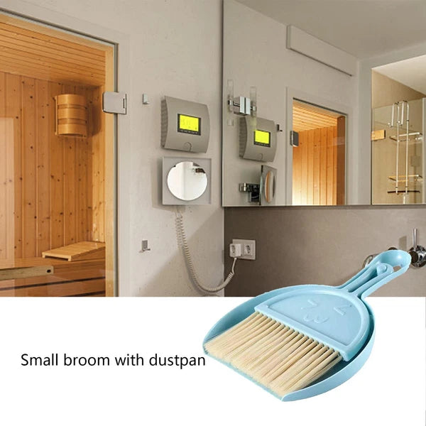 Mini Hand Broom and Dustpan Set Small Dust Pans with Brush Set