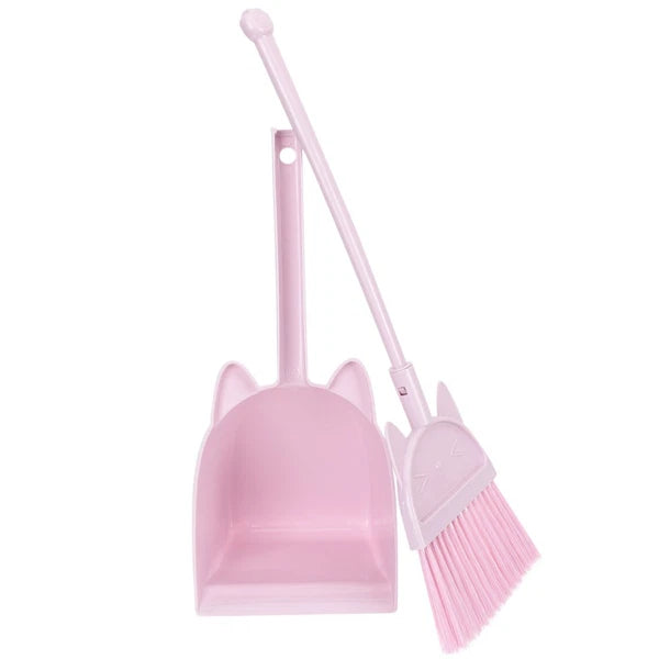 Children's Broom Set Kids Sweeping Brush Toy Cleaning Kit Dust Pan for
