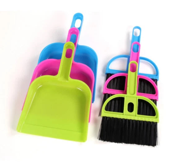 10pcs Desktop cleaning brush computer keyboard brush Mini broom dustpan set