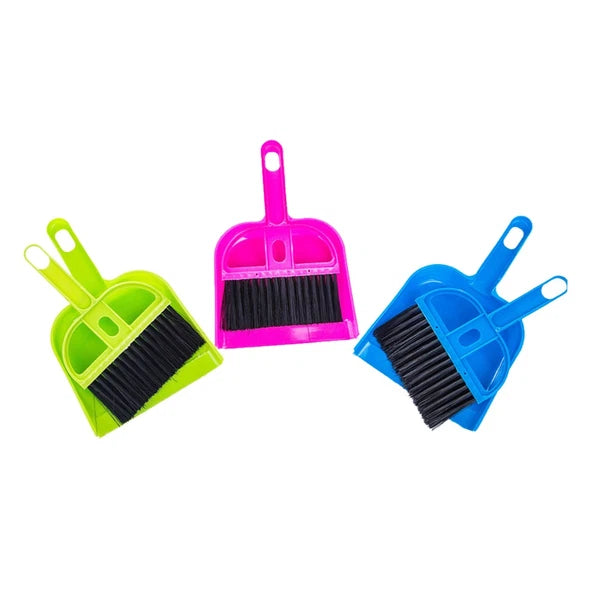 6 Sets Keyboard Cleaner Kit Mini Broom with Dust Pan Small Cleaning Brush