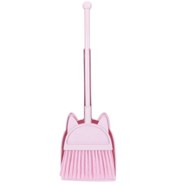 Children's Broom Set Kids Sweeping Brush Toy Cleaning Kit Dust Pan for