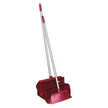 Remco 62504 Lobby Dust Pan And Broom Set,Red