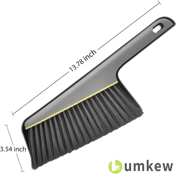 Small Broom and Dustpan Set, Hand Mini Dust-Pan Brush, 1 Piece, Gray