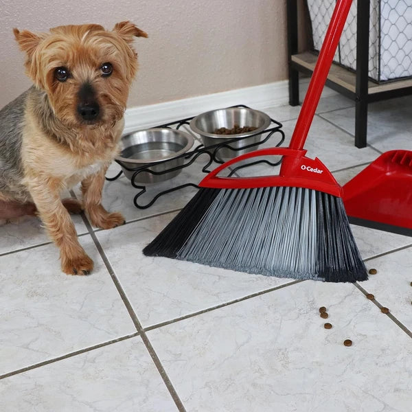 Pet Pro Broom with Step-On Dustpan | Remove 99% with One Sweep | Dustpan Remo...