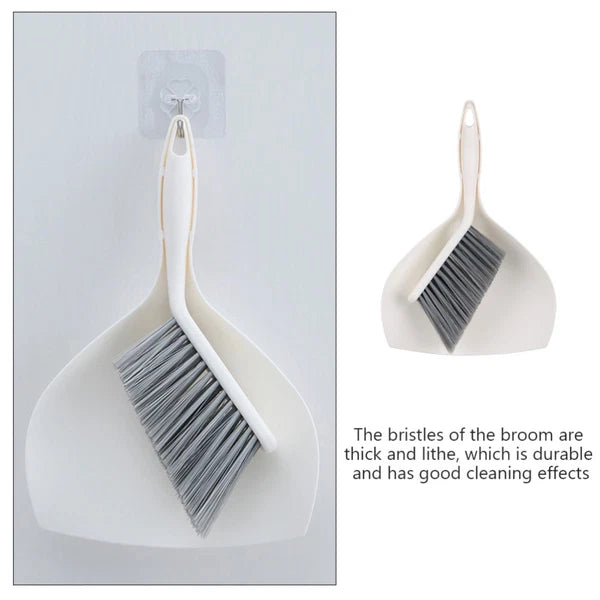 2 Sets Desktop Cleaning Kit Broom Dustpan Combination Accessories