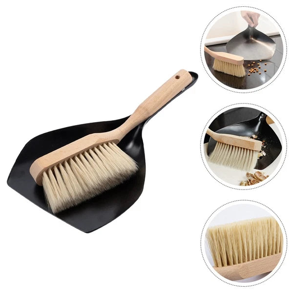 Garbage and Broom Set Child Countertop Household Brush Tool