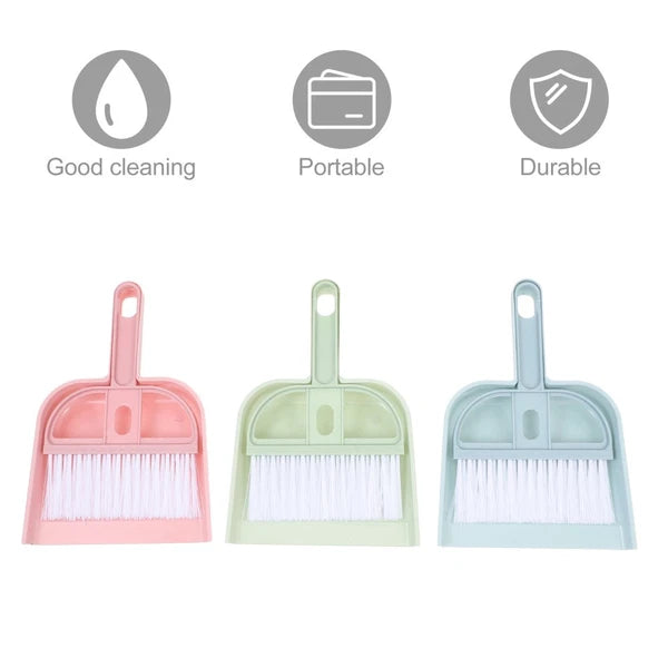 6 Sets Cleaning Artifact Set Broom With Shovel Small Dustpan-