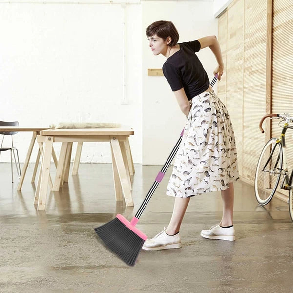 kelamayi Broom and Dustpan Set for Home Office Indoor&Outdoor Sweeping Stand ...