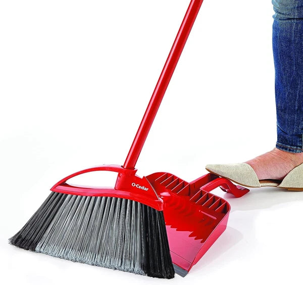 Pet Pro Broom with Step-On Dustpan | Remove 99% with One Sweep | Dustpan Remo...